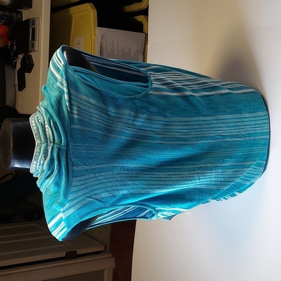 INC Concepts Clear Skies Top Size Large - Picture 3 of 13